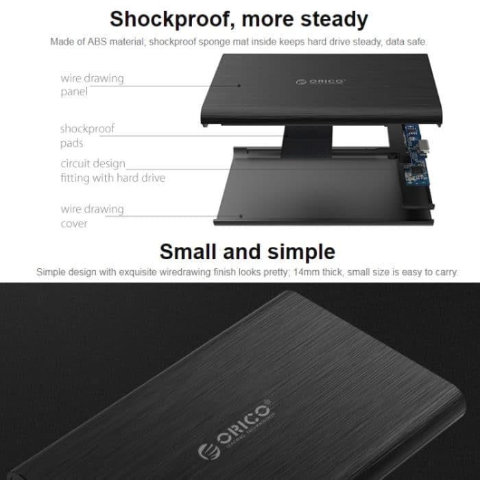 ORICO 2189C3 2,5-Zoll-Festplattengehäuse Typ C. – Bild 10
