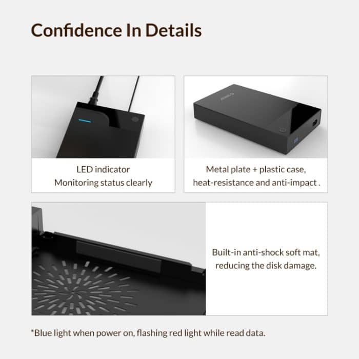 ORICO 3599U3 Tragbares 3,5-Zoll-Festplattengehäuse – Bild 13