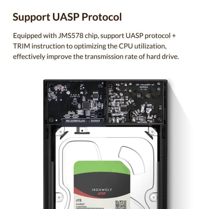 ORICO 3599U3 Tragbares 3,5-Zoll-Festplattengehäuse – Bild 9