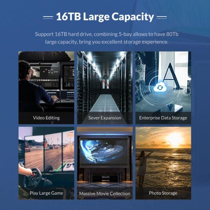 ORICO NS200C3 3,5-Zoll-2-Bay-Typ-C-Festplattengehäuse – Bild 7