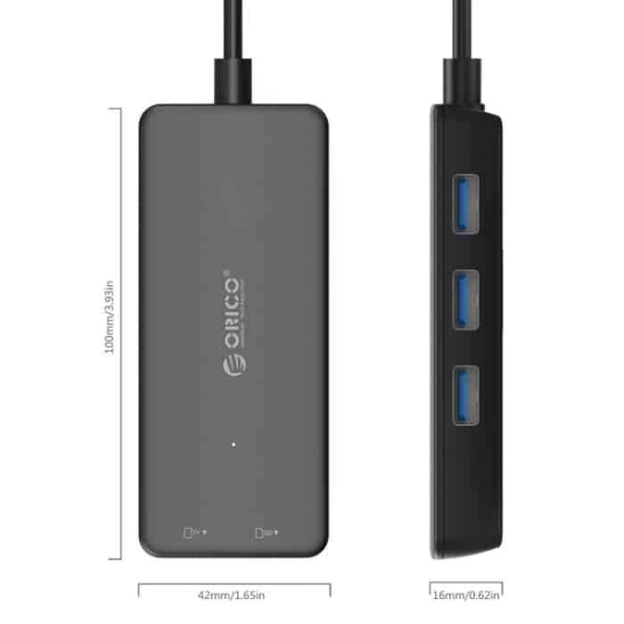 ORICO H3TS-U3 USB3.0 HUB mit Kartenleser – Bild 2