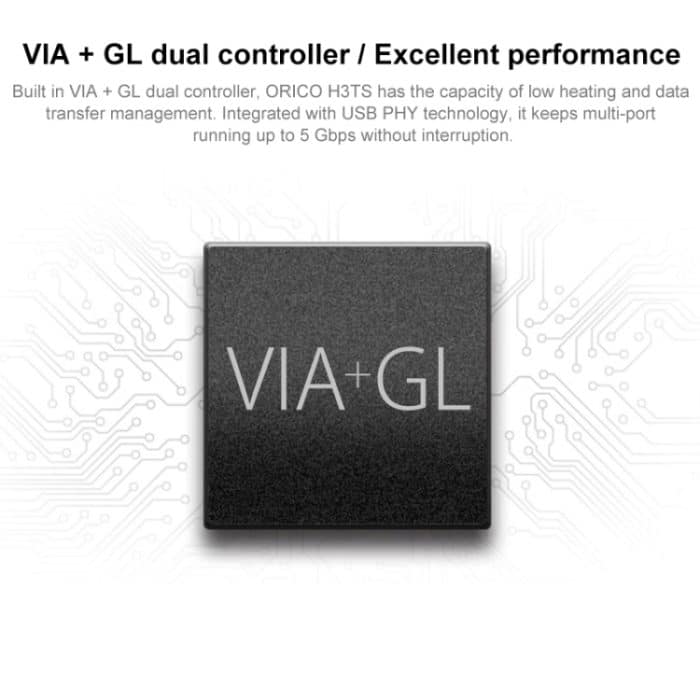 ORICO H3TS-U3 USB3.0 HUB mit Kartenleser – Bild 5