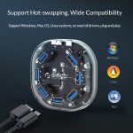 ORICO H7U-U3 7 Port USB3.0 Transparenter Hub – Bild 12