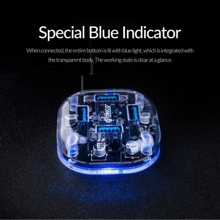 ORICO H4U-U3 4-Port Transparent HUB – Bild 11