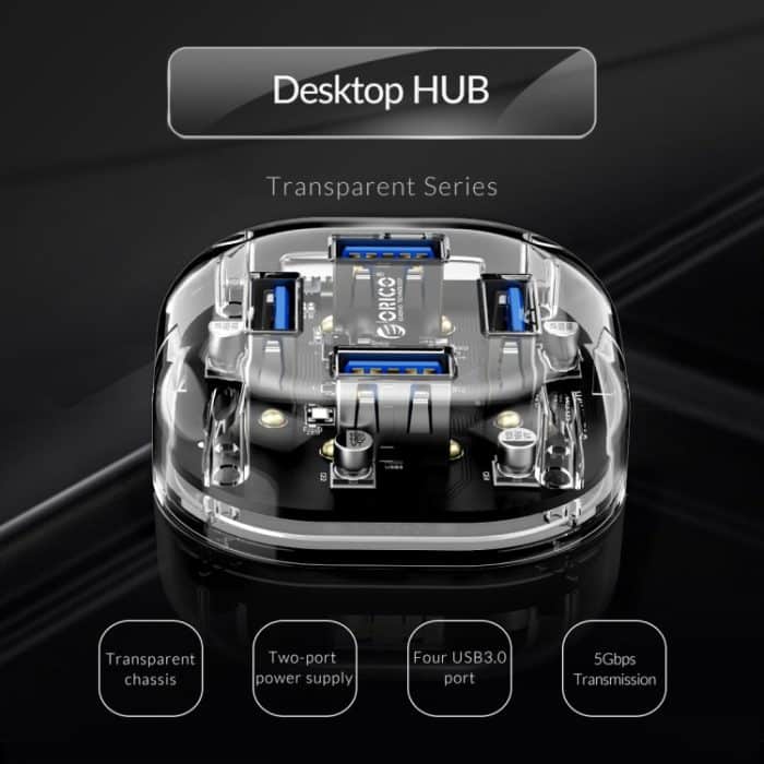 ORICO H4U-U3 4-Port Transparent HUB – Bild 7