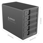 ORICO 9558RU3-V1-BK Externes 3,5-Zoll-Festplattengehäuse – Bild 7