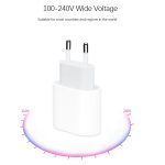 2 in 1 PD 20W Einzel-USB-C / Typ-C-Anschluss-Reiseladegerät + 3A PD3.0 USB-C / Typ-C zu USB-C / Typ-C-Schnellladedatenkabelsatz, Kabellänge: 2 m, EU-Stecker – Bild 4
