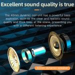 VJ320 Bluetooth 5.0 Kopfmontierte faltbare kabellose Kopfhörer unterstützen TF-Karte mit Mikrofon, VJ320 Black, VJ320 Blue, VJ320 Red, VJ320 White – Bild 13