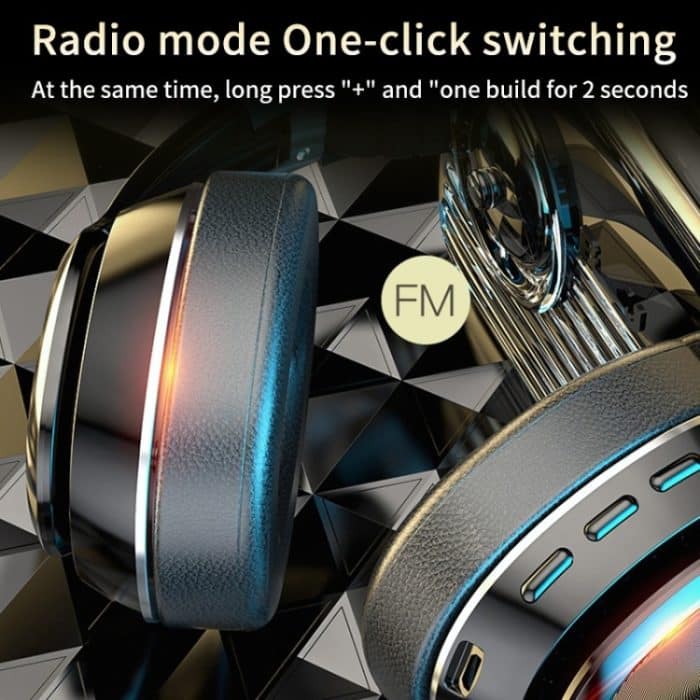 VJ320 Bluetooth 5.0 Kopfmontierte faltbare kabellose Kopfhörer unterstützen TF-Karte mit Mikrofon, VJ320 Black, VJ320 Blue, VJ320 Red, VJ320 White – Bild 16