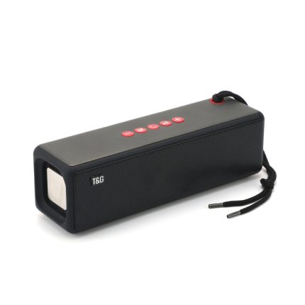T&G TG271 TWS Subwoofer Bluetooth-Lautsprecher mit geflochtenem Seil, unterstützt USB/AUX/TF-Karte/FM