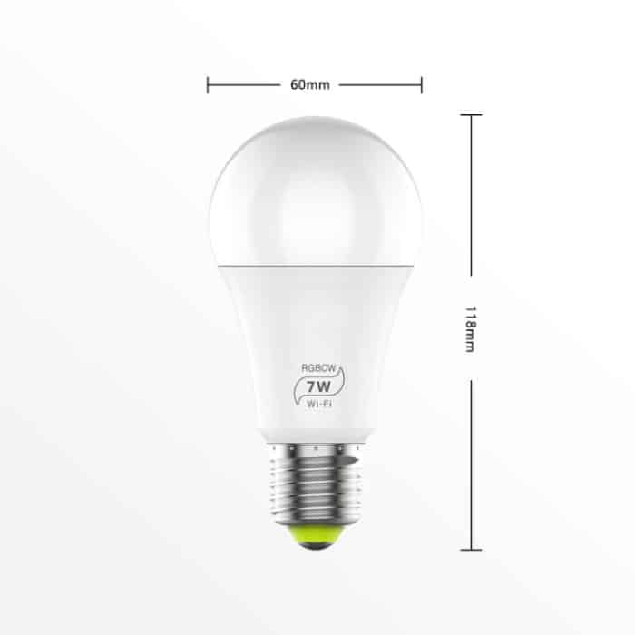 7W E27 RGBCW WIFI LED-Smart-Glühbirne, kabellose Smart-Home-Automatisierungsleuchte – Bild 3