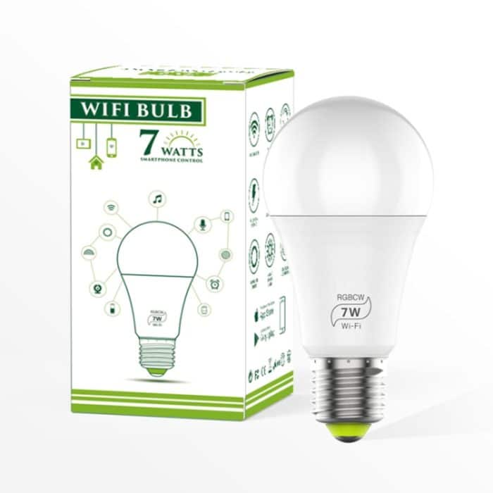 7W E27 RGBCW WIFI LED-Smart-Glühbirne, kabellose Smart-Home-Automatisierungsleuchte – Bild 4