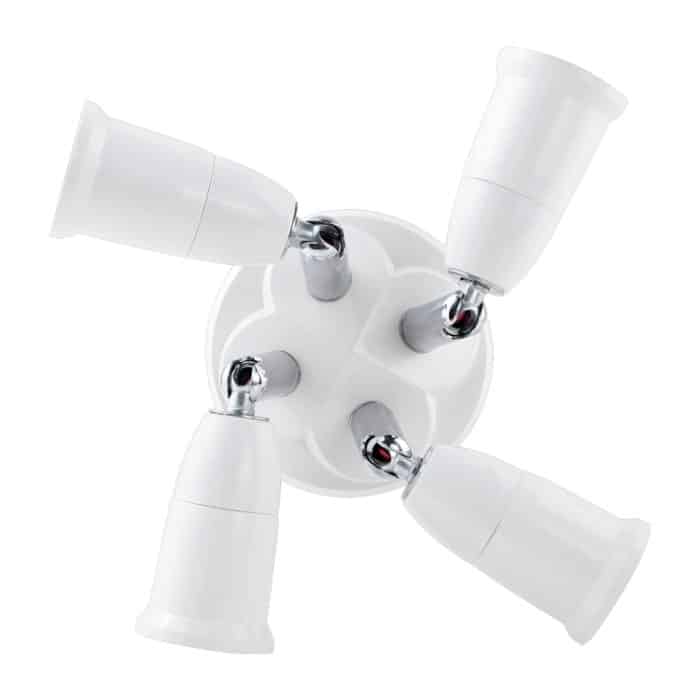 E27 auf E27 Splitter, verstellbarer LED-Glühbirnenhalter, Adapter, Konverter, Sockel, Glühbirnenhalter, 1 In 1, 2 In 1, 3 In 1, 4 In 1, 5 In 1 – Bild 5