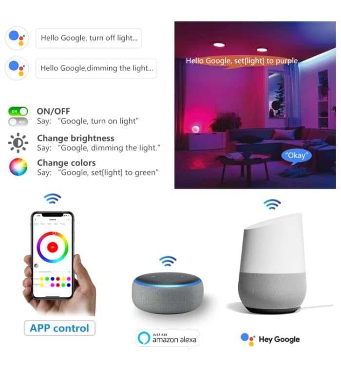 Smartphone-Steuerung, Musik- und Timer-Modus, Mini-WIFI-LED-RGB-Controller für zu Hause, RGB Controller, RGB IR Controller, RGBW IR Controller, RGBW Controller – Bild 7