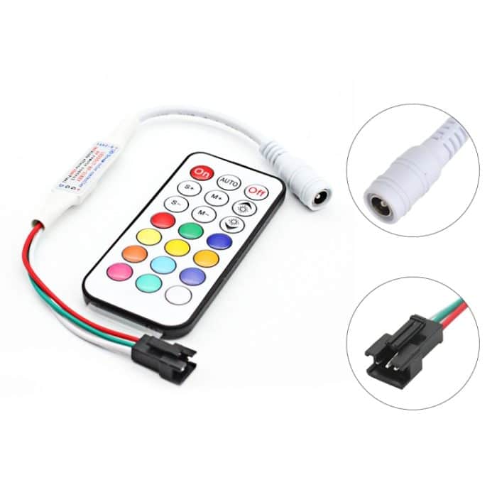 RGB-LED-Controller mit 21-Tasten-RF-Fernbedienung für WS2812B WS2811-LED-Streifen – Bild 6