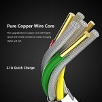 ENKAY Hat-Prince T003-1 10,5 W 2,1 A Dual-USB-Lade-EU-Stecker-Reise-Netzteil, With 2.1A 1m 8 Pin Cable, With 2.1A 1m Type-C Cable, With 2.1A 1m Micro USB Cable – Bild 7