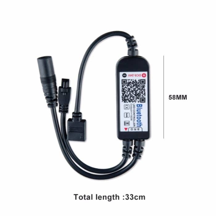 Bluetooth LED RGB Controller mit 24 Tasten Infrarot Controller für 5630 5050 3528 2835 LED Strip, DC 5-24V – Bild 3