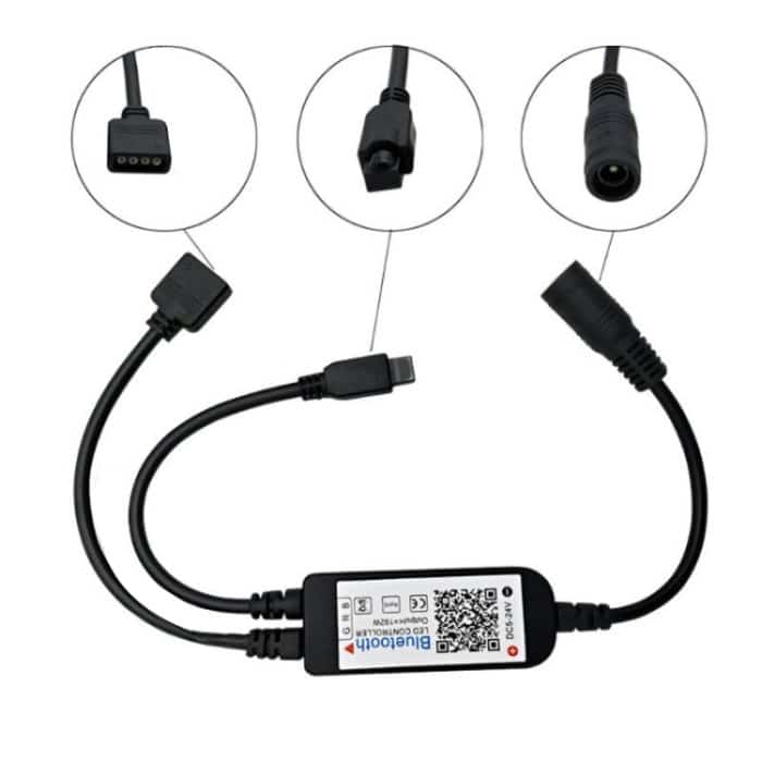 Bluetooth LED RGB Controller mit 24 Tasten Infrarot Controller für 5630 5050 3528 2835 LED Strip, DC 5-24V – Bild 4