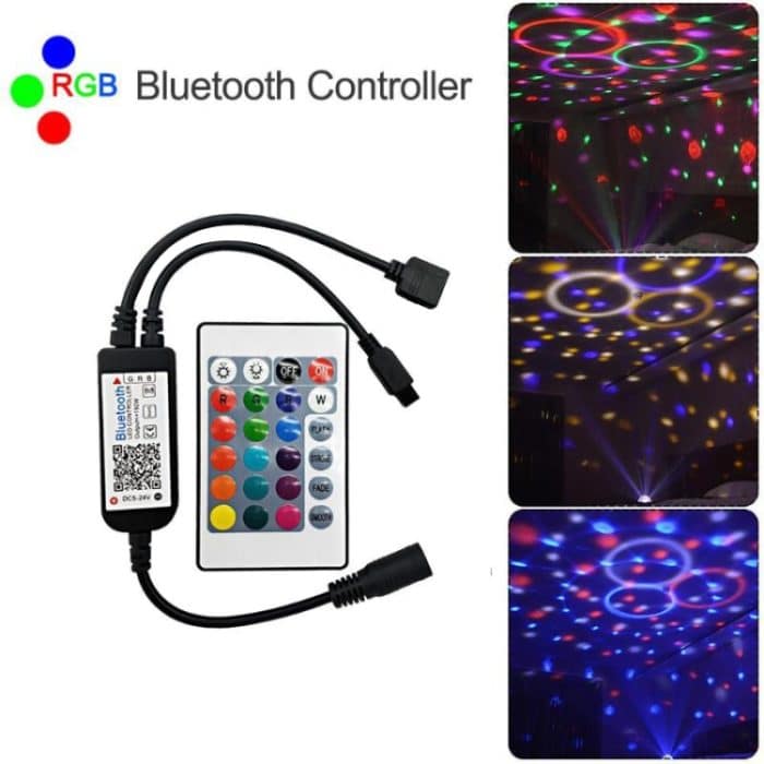 Bluetooth LED RGB Controller mit 24 Tasten Infrarot Controller für 5630 5050 3528 2835 LED Strip, DC 5-24V – Bild 6