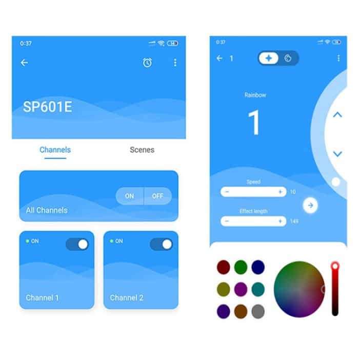 Mobile APP-Steuerung Bluetooth-LED-Controller-Kit mit doppeltem Signalausgang, DC 5V-24V – Bild 3