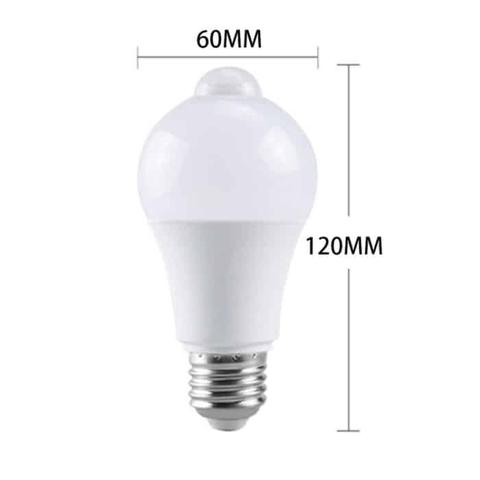 LED-Licht Wasserdichter Bewegungssensor Infrarotsensor E27 LED-Sensorlampe Weißes Licht – Bild 2