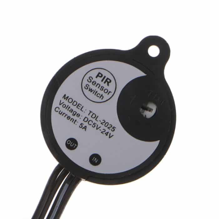 DC 5–24 V/5 A mit Stecker für LED-Lichtleiste, menschlicher Körper, Infrarot-PIR-Bewegungsmelder – Bild 5