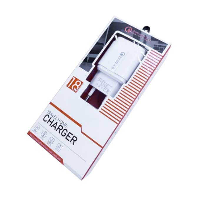 LZ-023 18 W QC 3.0 USB tragbares Reiseladegerät + 3 A USB-auf-Typ-C-Datenkabel, EU-Stecker, Type-C Data Cable, EU Plug – Bild 13