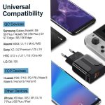 LZ-023 18W QC 3.0 USB Tragbares Reiseladegerät + 3A USB-auf-Micro-USB-Datenkabel, EU-Stecker, Micro USB Data Cable, EU Plug – Bild 13