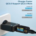 LZ-023 18W QC 3.0 USB Tragbares Reiseladegerät + 3A USB-auf-Micro-USB-Datenkabel, EU-Stecker, Micro USB Data Cable, EU Plug – Bild 4