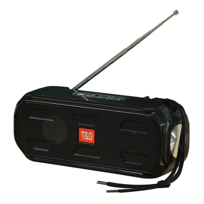 T&G TG280 Solarbetriebene, aufladbare Bluetooth-Lautsprecher mit Taschenlampe, unterstützt TF-Karte/FM/3,5 mm AUX/U-Disk/Freisprechanruf – Bild 1