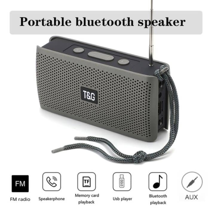 T&G TG282 Tragbare Bluetooth-Lautsprecher mit Taschenlampe, unterstützt TF-Karte/FM/3,5 mm AUX/U-Disk/Freisprechanruf – Bild 3