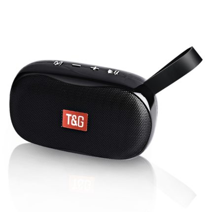 T&G TG173 TWS Subwoofer Bluetooth-Lautsprecher mit geflochtenem Kabel, unterstützt USB/AUX/TF-Karte/FM