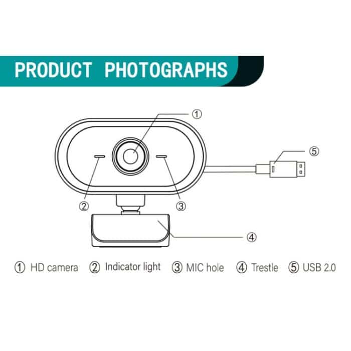 C11 2K-Bildqualität HD ohne Verzerrung, 360 Grad drehbar, integriertes Mikrofon, klarer Ton, Webcams mit Stativ – Bild 11
