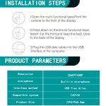 C11 2K-Bildqualität HD ohne Verzerrung, 360 Grad drehbar, integriertes Mikrofon, klarer Ton, Webcams mit Stativ – Bild 13