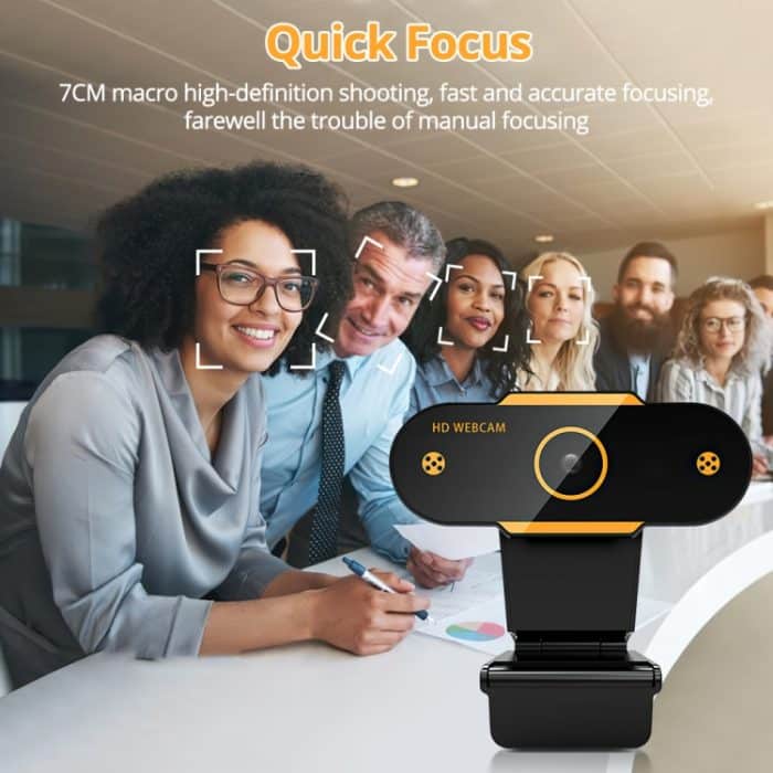 312 1080P HD USB 2.0 PC-Desktop-Kamera-Webcam mit Mikrofon, Kabellänge: ca. 1,3 m, Regular, with Tripod, Anti-peep – Bild 14