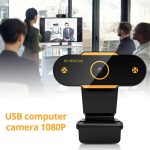 312 1080P HD USB 2.0 PC-Desktop-Kamera-Webcam mit Mikrofon, Kabellänge: ca. 1,3 m, Regular, with Tripod, Anti-peep – Bild 3
