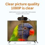 312 1080P HD USB 2.0 PC-Desktop-Kamera-Webcam mit Mikrofon, Kabellänge: ca. 1,3 m, Regular, with Tripod, Anti-peep – Bild 6