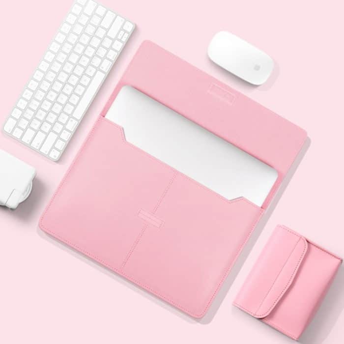 Litschi-Muster, PU-Leder, wasserdicht, ultradünn, schützende Innentasche, Aktentasche, Laptop-Tragetasche für 13-14-Zoll-Laptops, For 13-14 inch – Bild 11