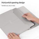 Litschi-Muster, PU-Leder, wasserdicht, ultradünn, schützende Innentasche, Aktentasche, Laptop-Tragetasche für 13-14-Zoll-Laptops, For 13-14 inch – Bild 6