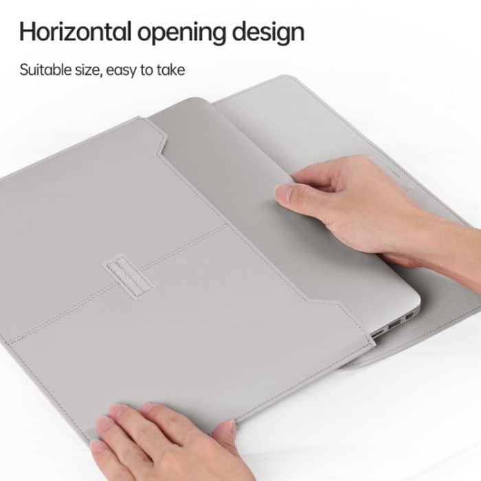 Litschi-Muster, PU-Leder, wasserdicht, ultradünn, schützende Innentasche, Aktentasche, Laptop-Tragetasche für 13-14-Zoll-Laptops, For 13-14 inch – Bild 6