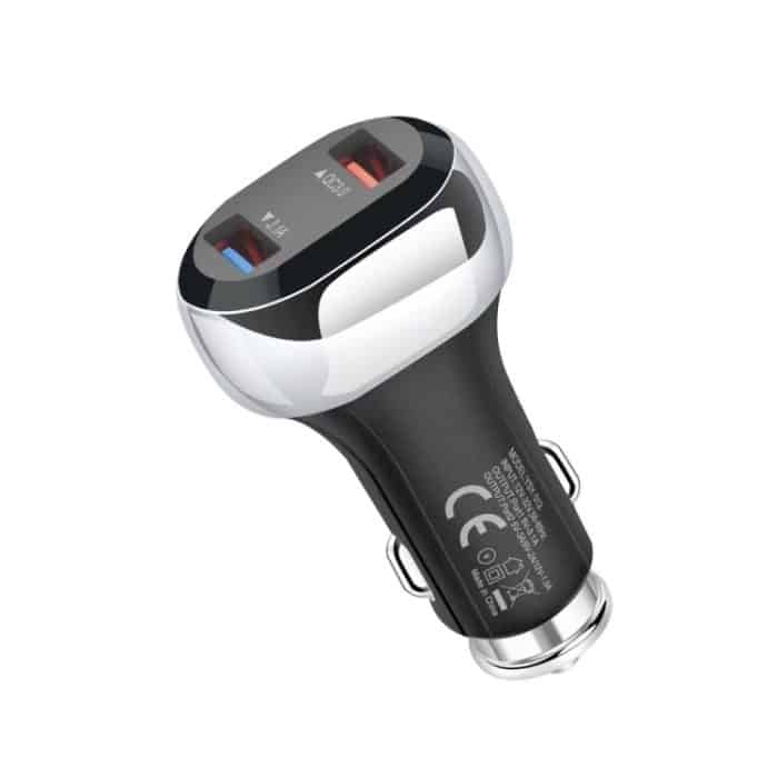 YSY-312 18 W tragbares QC3.0 Dual-USB-Universal-Autoladegerät für Mobiltelefone und Tablet-PCs, Car Charger – Bild 8