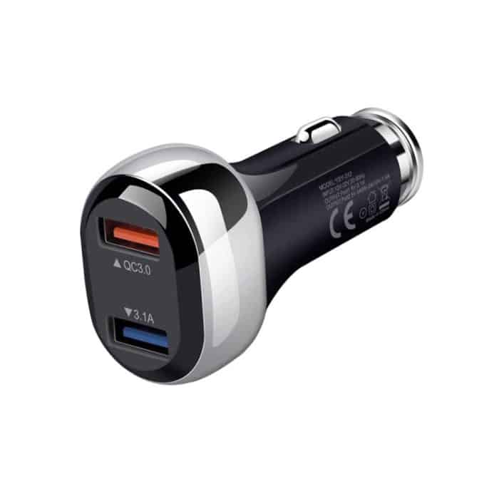 YSY-312 18 W tragbares QC3.0 Dual-USB-Universal-Autoladegerät für Mobiltelefone und Tablet-PCs, Car Charger – Bild 9
