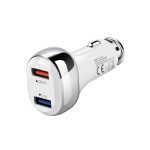 YSY-312 2 in 1 18 W tragbares QC3.0 Dual-USB-Autoladegerät + 1 m 3 A USB-auf-USB-C/Typ-C-Datenkabel-Set, with USB-C / Type-C Cable – Bild 13