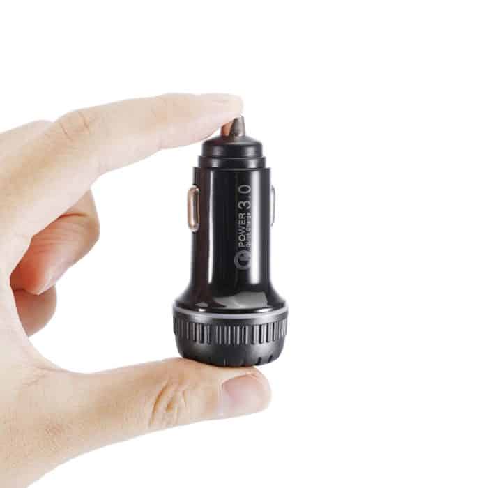 YSY-349 QC3.0 Dual-USB-Port-Autoladegerät + 1 m 3A USB-auf-Micro-USB-Datenkabel, with Micro USB Cable – Bild 7