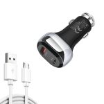 YSY-312PD QC3.0 18 W USB + PD 20 W USB-C / Typ-C-Autoladegerät mit USB-auf-Micro-USB-Datenkabel, PD 20W with Micro USB Cable