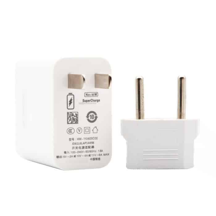 66 W USB-Schnelllade-Reiseladegerät mit EU-Stecker-Konvertierungskopf + 6 A USB-auf-Typ-C-Blitz-Ladedatenkabel, EU-Stecker, EU Plug(1m), EU Plug(1.5m), EU Plug(2m) – Bild 2