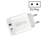 Duales Schnellladegerät mit 20 W PD3.0 + QC 3.0-Schnittstelle, Reiseladegerät für iPhone, Huawei, Samsung, Xiaomi, EU Plug, US Plug, AU Plug