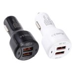 TE-092 36W Dual QC3.0 USB-Schnellladegerät, Car Charger – Bild 2