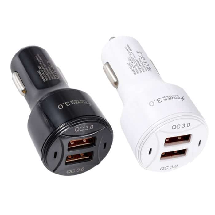 TE-092 36W Dual QC3.0 USB-Schnellladegerät, Car Charger – Bild 2