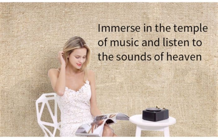 T12 Retro-Stil Bluetooth-Lautsprecher, eingebaute High-Sensitivität FM-Empfangsantenne, Langzeitvoyage – Bild 12